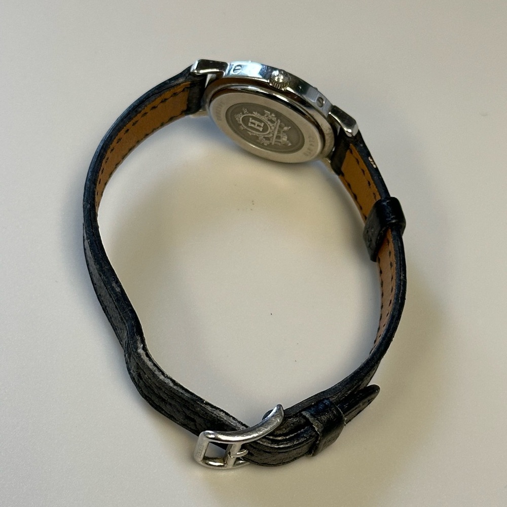 Hermès Clipper CL4.210 Black Dial, Silver Stainless Steel 24mm Luxury Watch - Picture 14 of 15